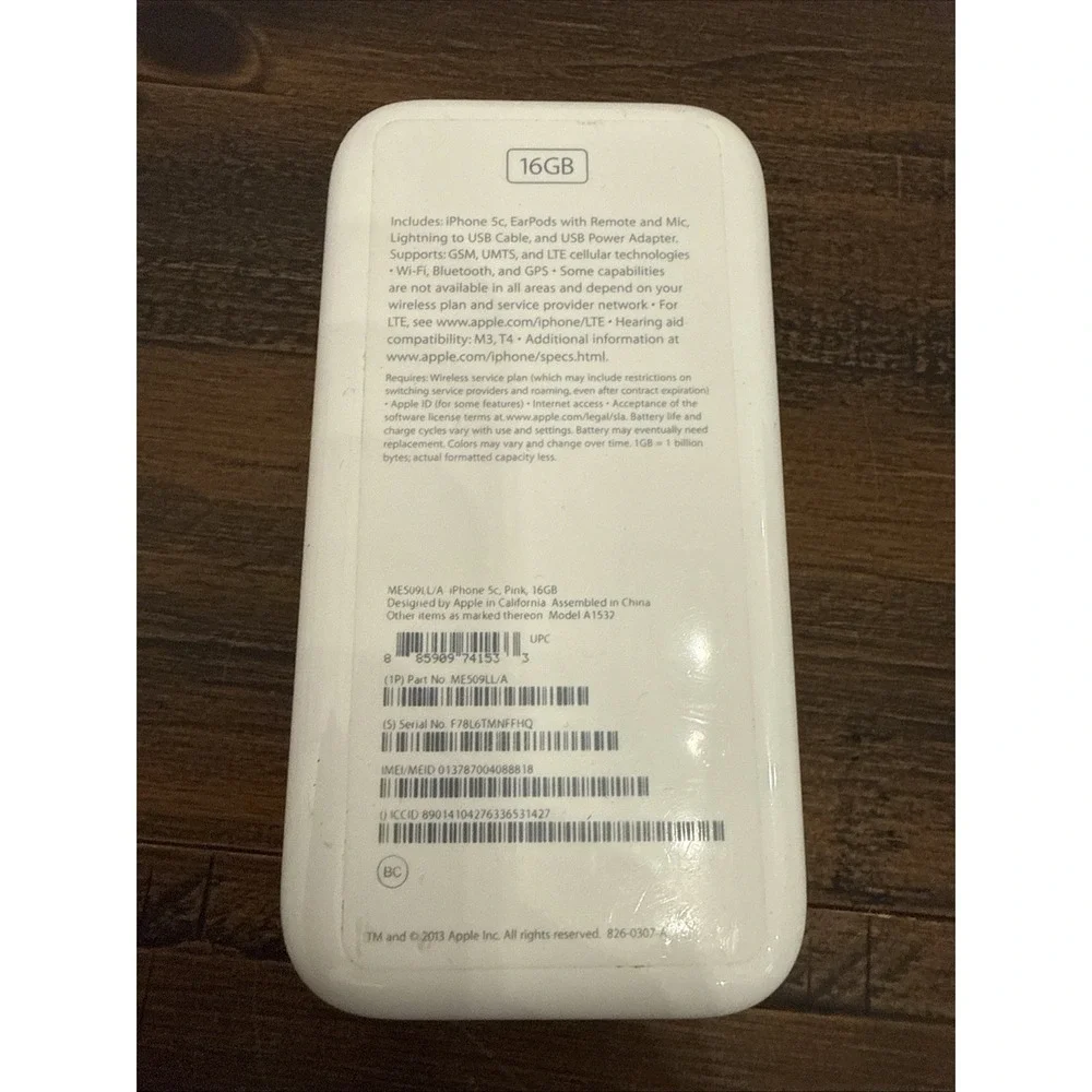 AS IS FOR PARTS Apple iPhone 5c A1532 Pink Broken Screen LTE Cellular Bluetooth